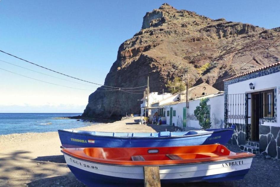 Villa Casa Costera Playa De Tasarte San Nicolás Esterno foto